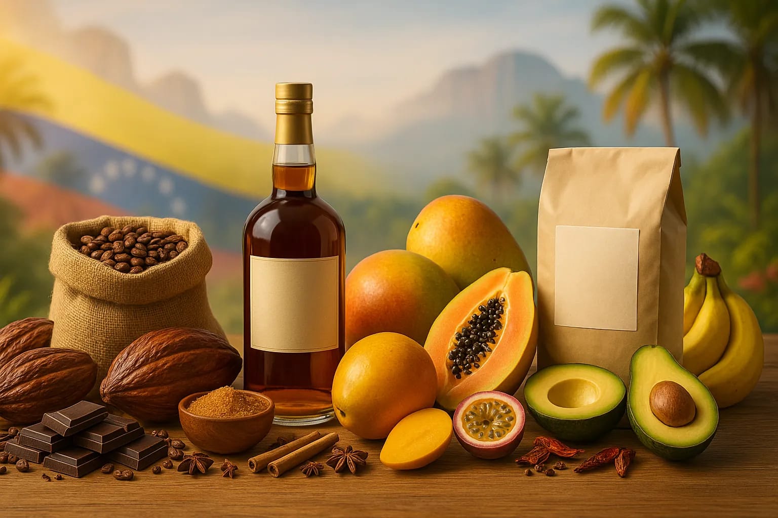 Ассортимент венесуэльских товаров Venorus